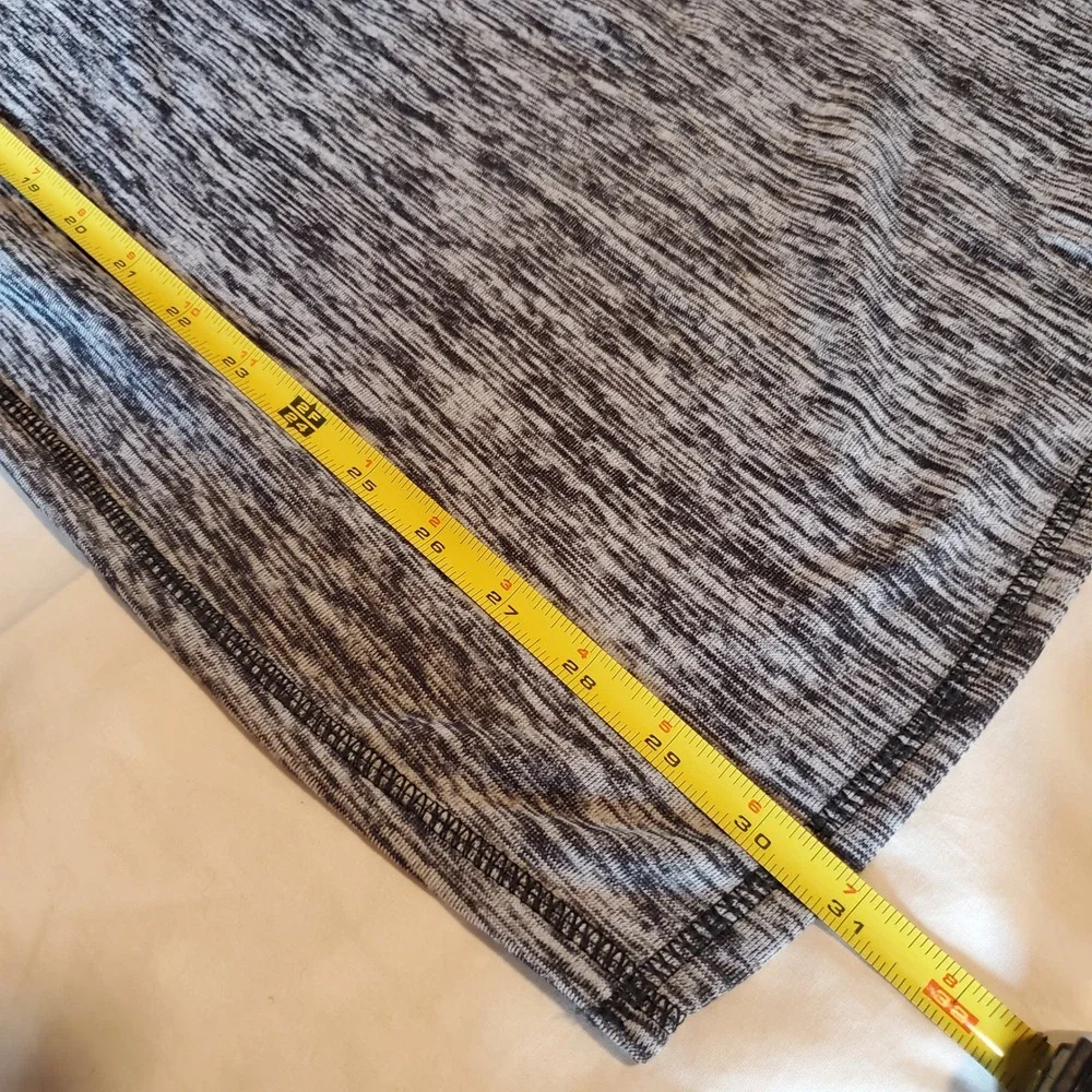 Hit Promo Gray Black Heathered Fleece Stadium Blanket 38x30 Space Dye Sport